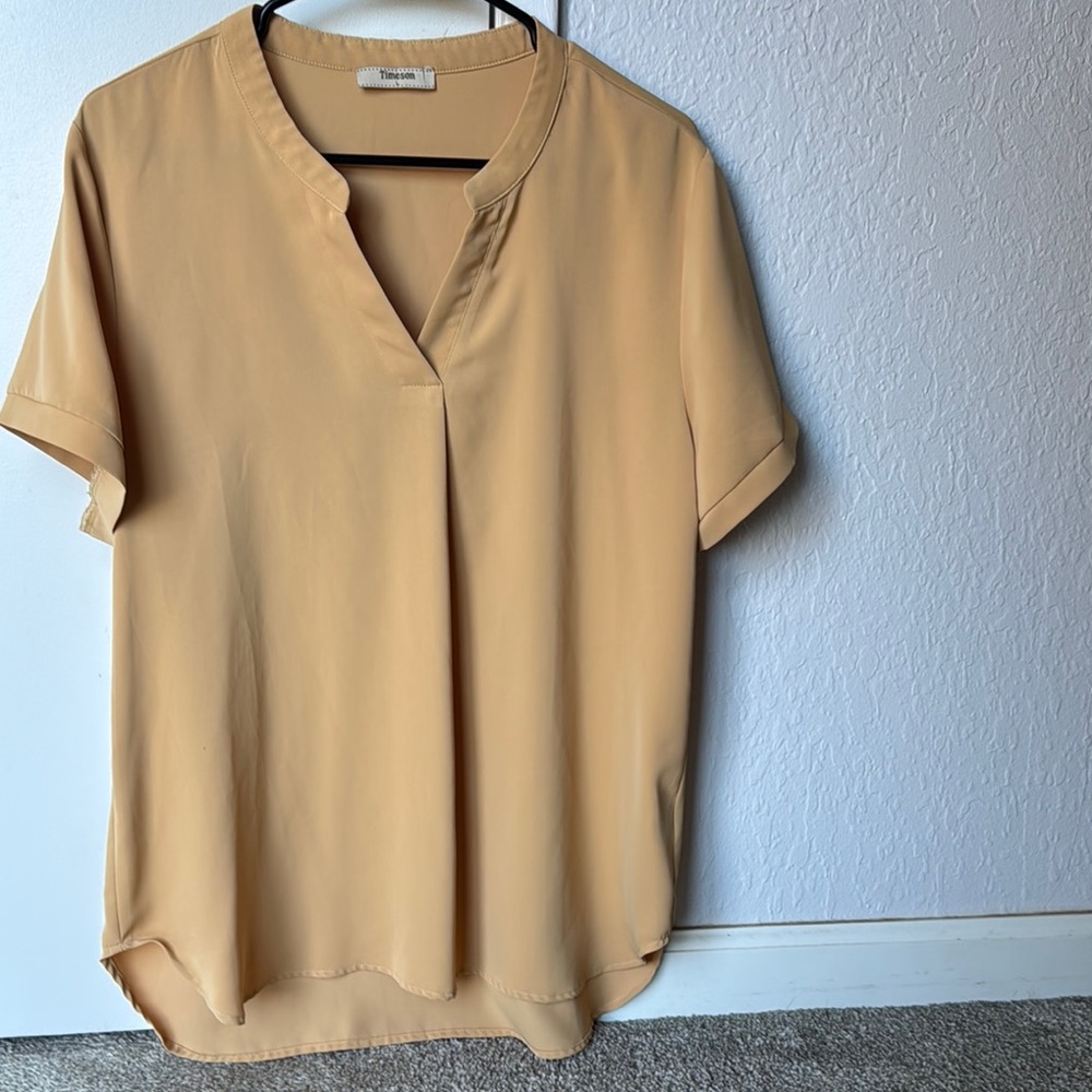 V Neck Chiffon Blouse
